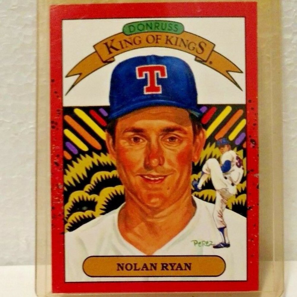 Nolan Ryan 1990 Donruss Texas Rangers Card #665 Baseball/Error Card (#65…